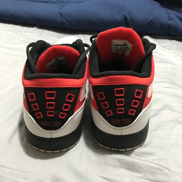 Jordan 1 Flight Low - White/Black-Challenge Red - Picture 6 of 8